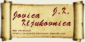 Jovica Kljukovnica vizit kartica